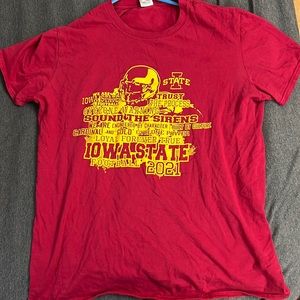 Red Iowa state shirt